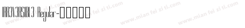 IRR3V3RSIBL3 Regular字体转换